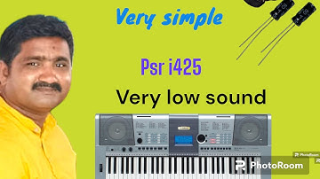 YAMAHA psr i425 low sound problem very easy solved