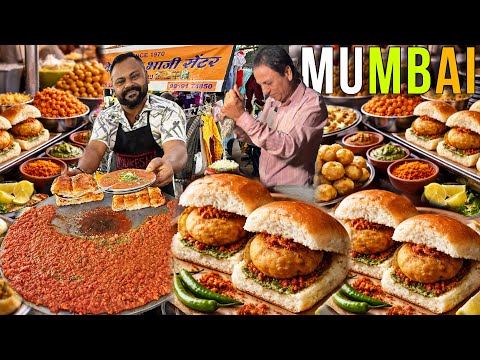 MUMBAI Street Food Tour | Viral Ashok VADA PAV, ICONIC Bombay Sandwich, Loaded PAV Bhaji | Mumbai