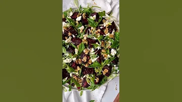 Roasted Beet Salad With Feta And Walnuts Fresh Summersalad Beetsalad Recipe 