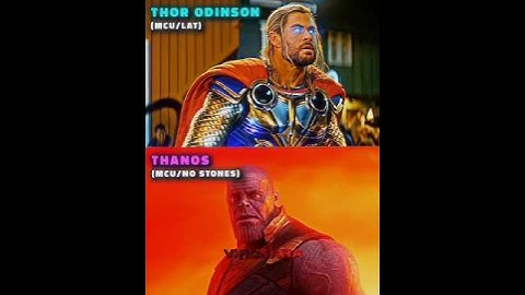 MCU Thor vs MCU Thanos (no stones) | Starboy (slowed) | #shorts