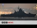 Ukraine says seven dead as drone attack sinks Russian ship | BBC News