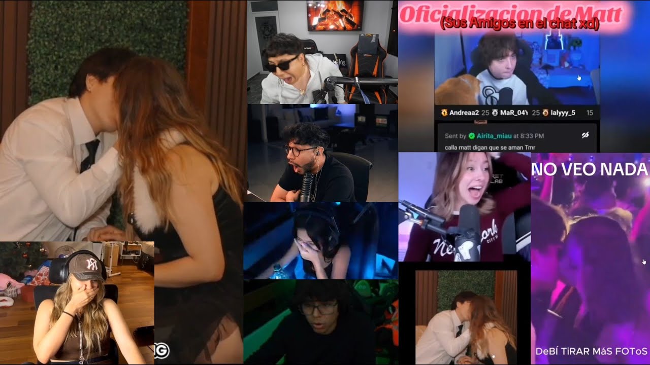 EMIKUKIS REACCIONA A STREAMERS REACCIONANDO AL BESO Y OFICIALIZACION DE MATT Y SERAPHINE 