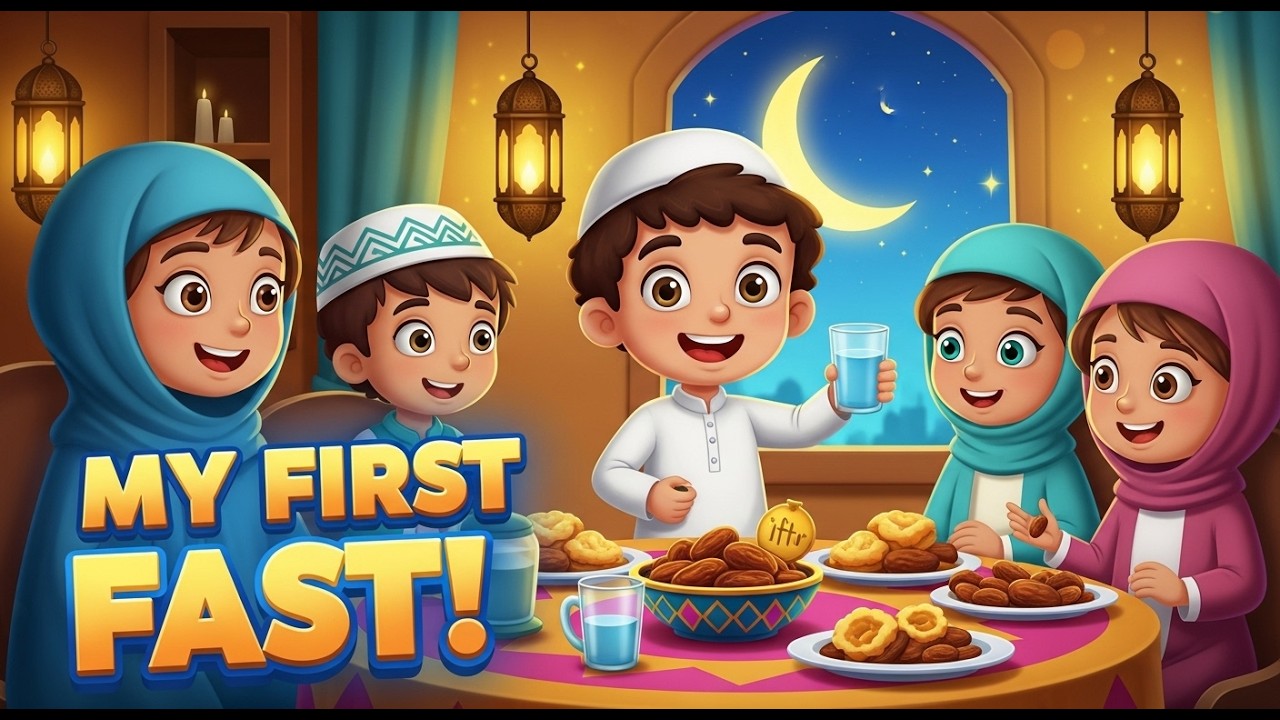 My First Fast – Omar’s Big Day 💛🌙 | A Heartwarming Ramadan Story for Kids