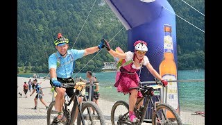 Bike Transalp 2019 Tag 7 Trento - Molveno Finish Party Fulminantes Finale