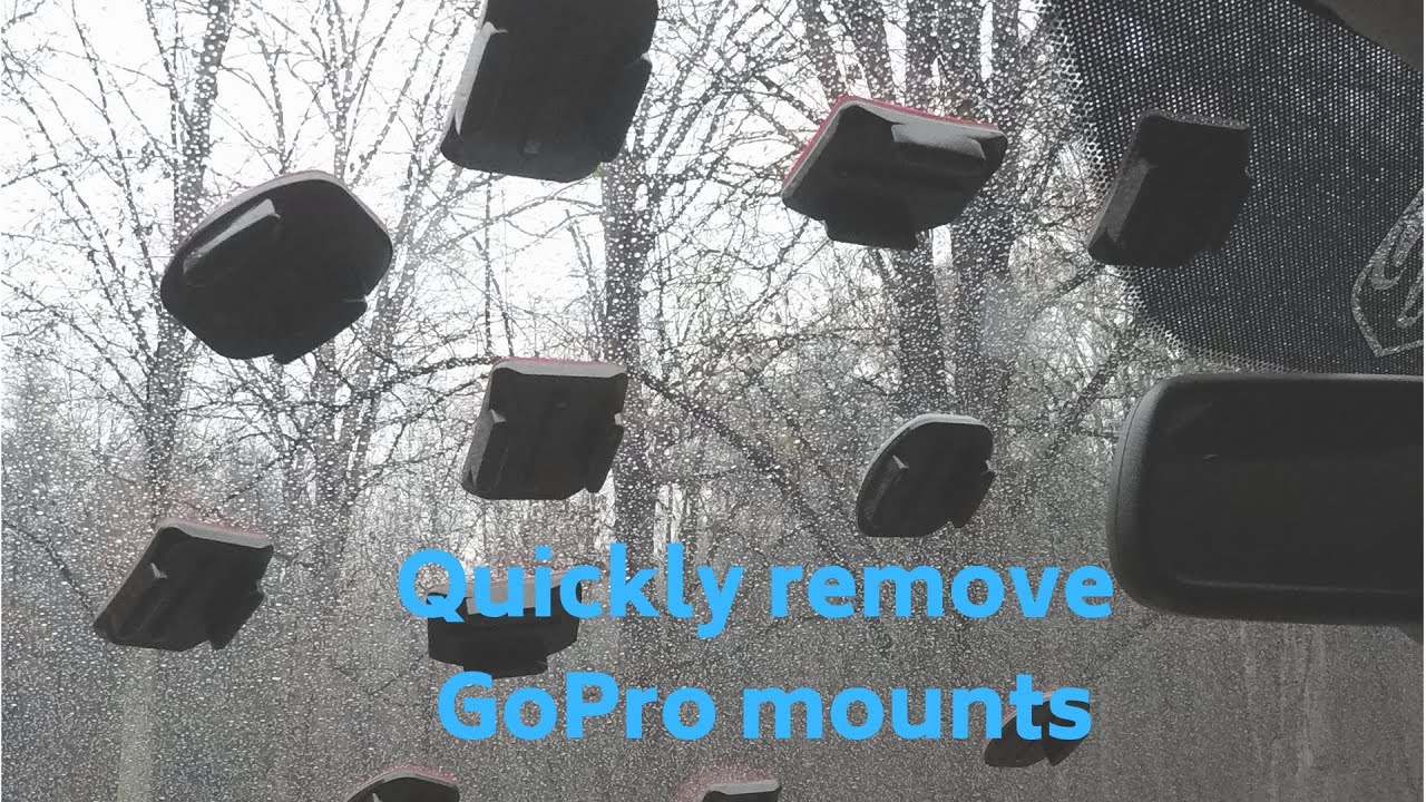 Quickly remove GoPro adhesive mount - YouTube