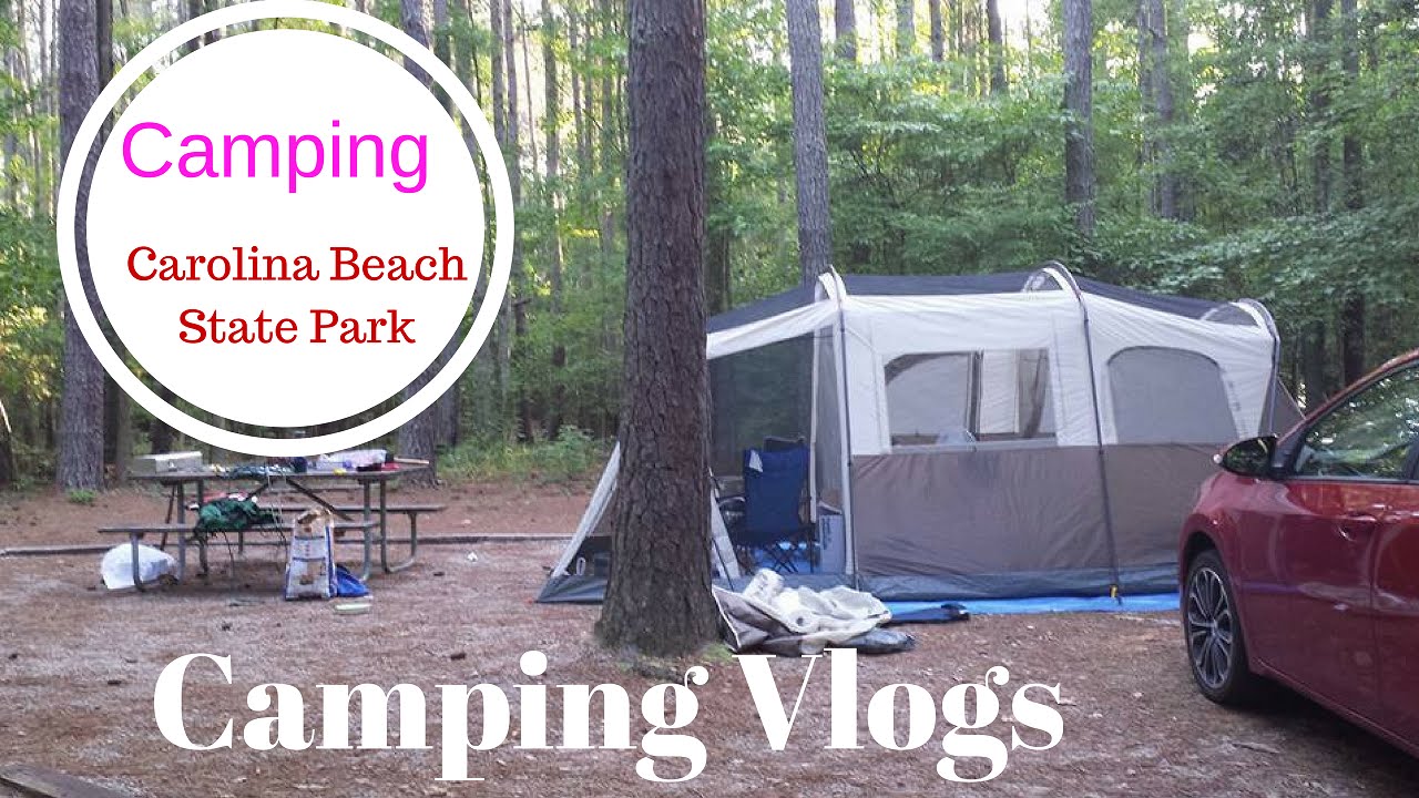 Camping at Carolina Beach, North Carolina Coleman Tent Family Vlog YouTube