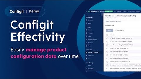 Demo | Driving Product Configuration Accuracy with Configit Effectivity