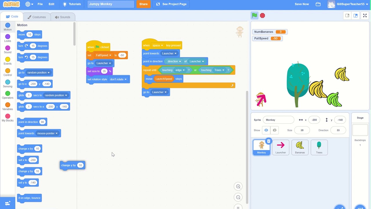 Scratch 3 6 Gravity - YouTube