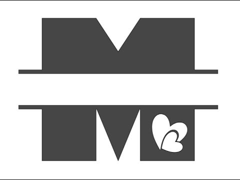 Cricut Split Monogram Tutorial + Free SVG! - Jennifer Maker