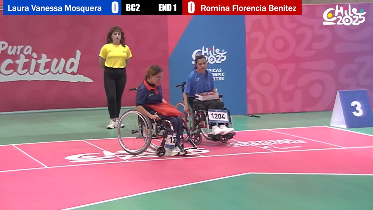 Santiago Youth Parapan American Games 04.11.2025. Romina Benitez (URU) vs Laura Mosquero (COL) (BC2)