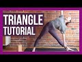 Triangle Pose Alignment &amp; Tips - Yoga for Beginners