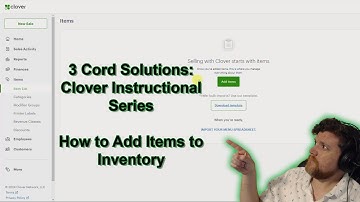 Add Item in Clover Dashboard