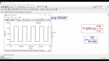 Square wave generator using opamp | Astable Multivibrator using OPAMP |TiNA-TI