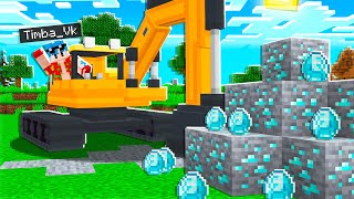 ¡CONSEGUIMOS DIAMANTES de la FORMA más RÁPIDA en MINECRAFT ! 😱💎 EXCAVADORAS EN MINECRAFT PE