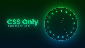CSS Gradient Circle Text Animation || using HTML & CSS & JavaScript Project 87