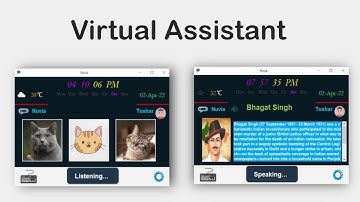 Virtual Assistant || ChatBot || Python || Tkinter || Opencv