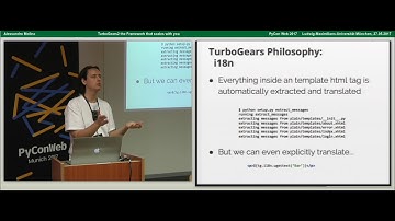 Alessandro Molina - TurboGears2 the Framework that scales with you
