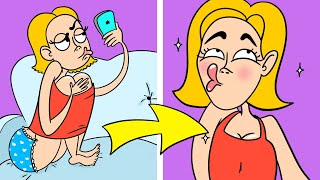 INSTAGRAM HACKS YOU WISH YOU KNEW SOONER || Real Life vs Instagram By 123 Go! Animated