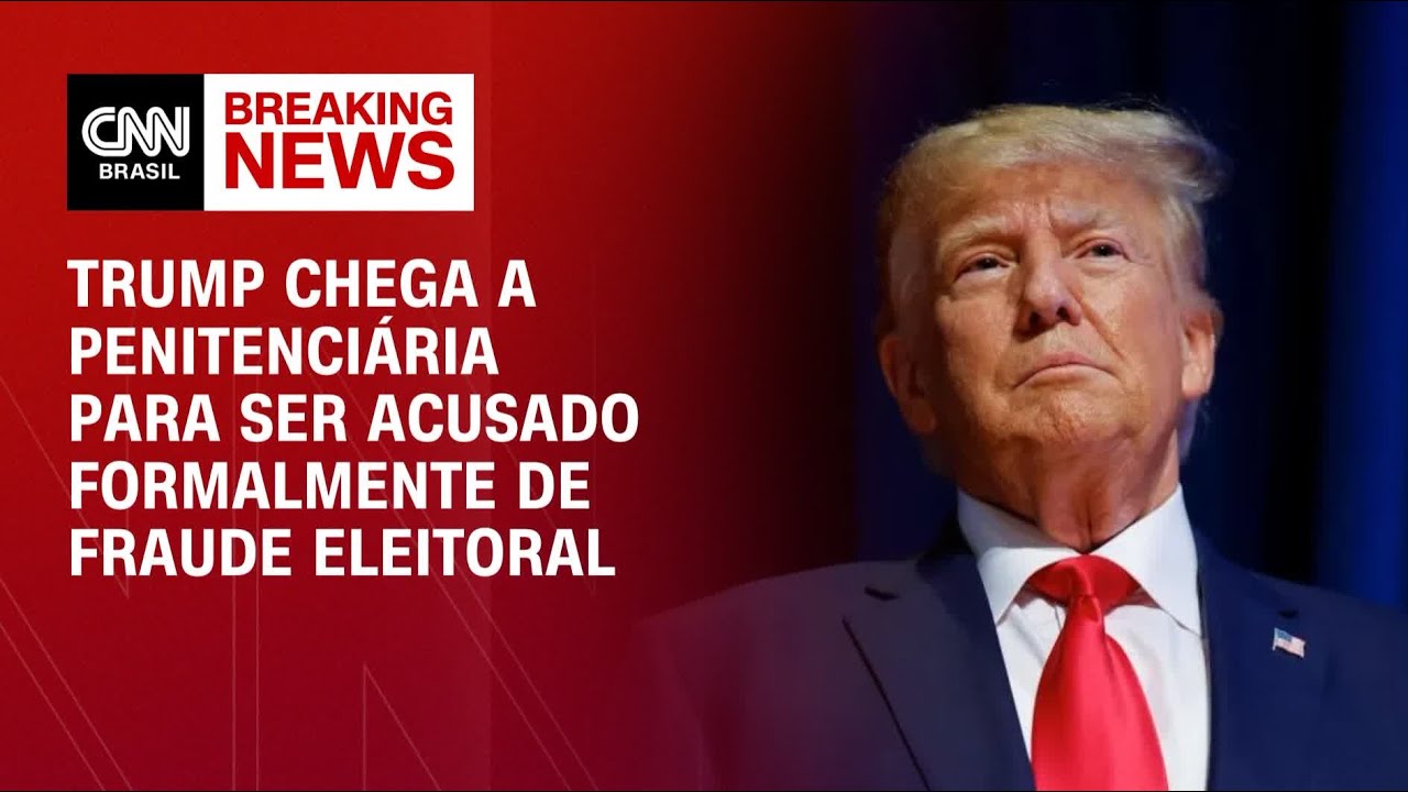 Trump chega a penitenciária para ser acusado formalmente de fraude eleitoral | CNN PRIME TIME