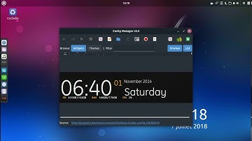 Installer Conky manager sur Ubuntu 18.