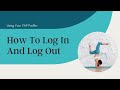 How to log in and log out  yoga alliance professionals profile