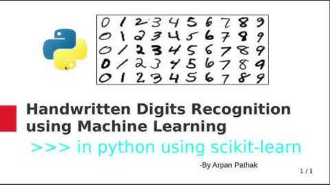 Recognize Handwritten Digits using Machine Learning for Skyfi Labs Online Course - by likith sai