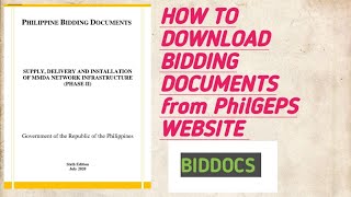 PAANO MAG DOWNLOAD nang BIDDING DOCUMENTS (biddocs) from PhilGEPS WEBSITE/Christina Kate Official