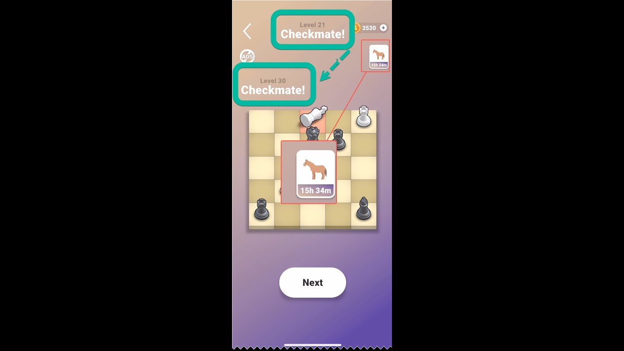 Pocket Chess horse level 21 to 30 pony solution walkthrough endgame 