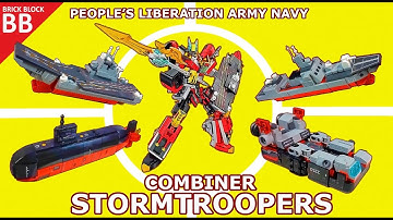 PLA Navy Sembo Block Stormtroopers ⚡️ How to make a Robot LEGO Combiner Transformers build tutorial