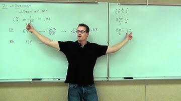 Prealgebra Lecture 7.1 Part 1