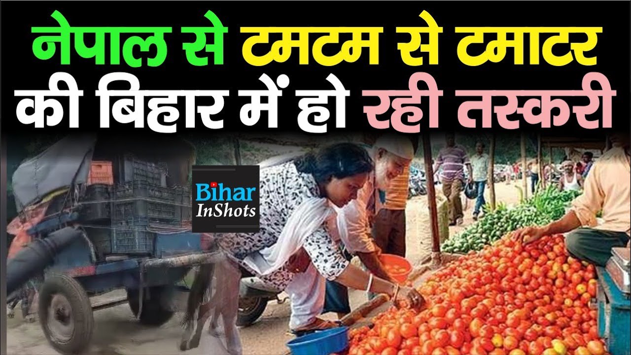 High Price Of Tomato Bihar में Nepal से टमटम से चोरीछुपे आ रहा टमाटर