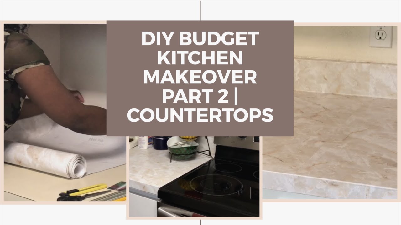 DIY Budget Kitchen Makeover Part 2 | Countertops - YouTube