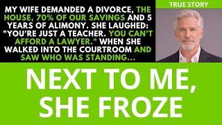 My wife wanted a divorce and laughed ’cause I had no lawyer – but in court, she froze...