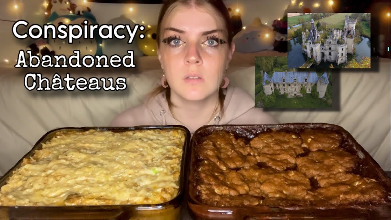 CHEESY RICE CASSEROLE AND CHOCOLATE FUDGE OAT BAR MUKBANG! (Vegan)