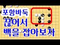 백을 끊어서 중앙에 백을 잡아보자 포항바둑두기입니다#바둑배우기 #초보바둑두기 #재미있는 바둑