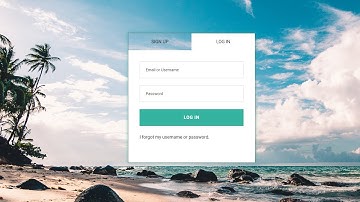 Login form design - SignUp form design Tutorials | HTML - CSS -JavaScript