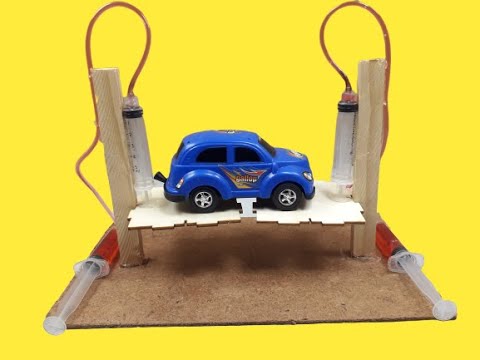 How to Make Lift Car from Cardboard Hydraulic Powered ...