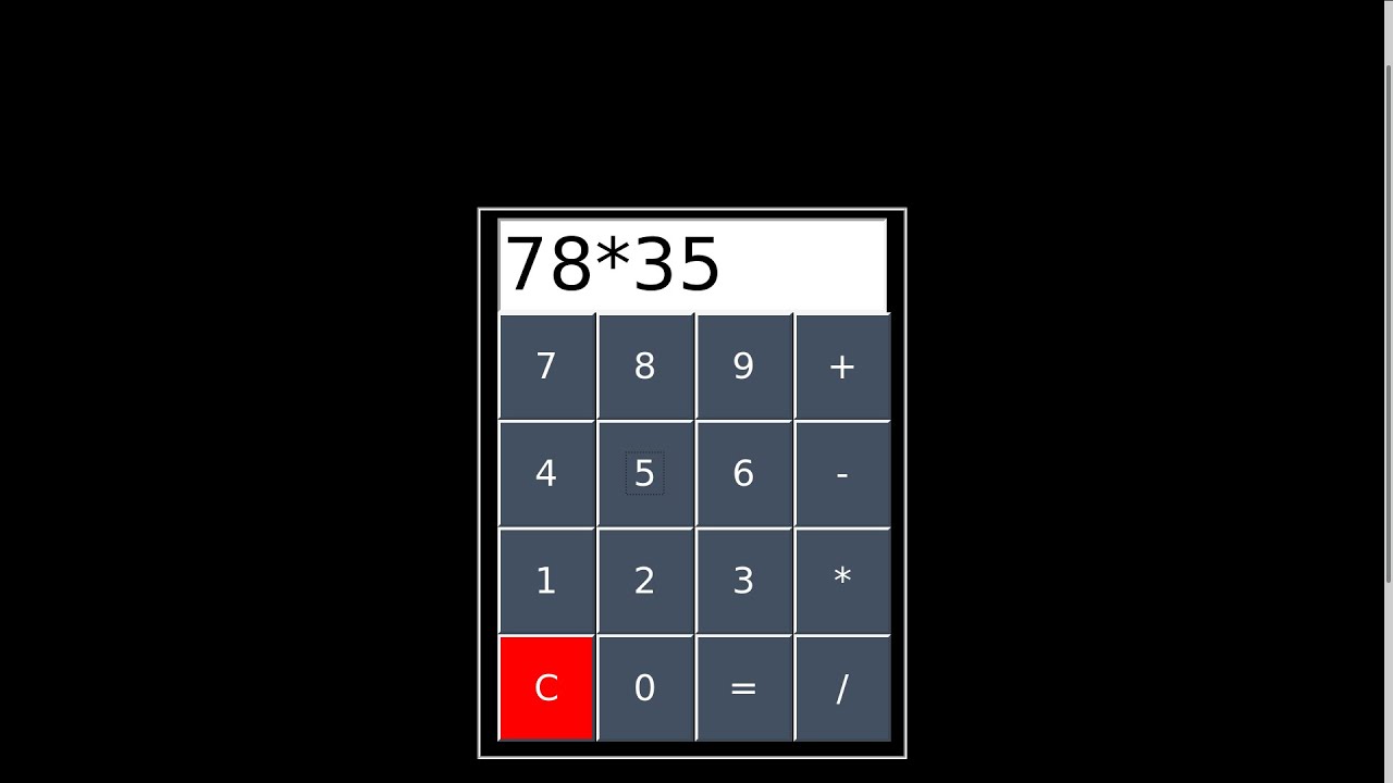 Make a simple calculator with HTML & CSS | Build A Calculator app - YouTube