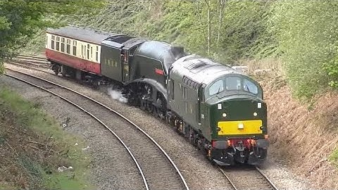 60007 "Sir Nigel Gresley" Returns To The Mainline Dragged By 37521 26/04/22