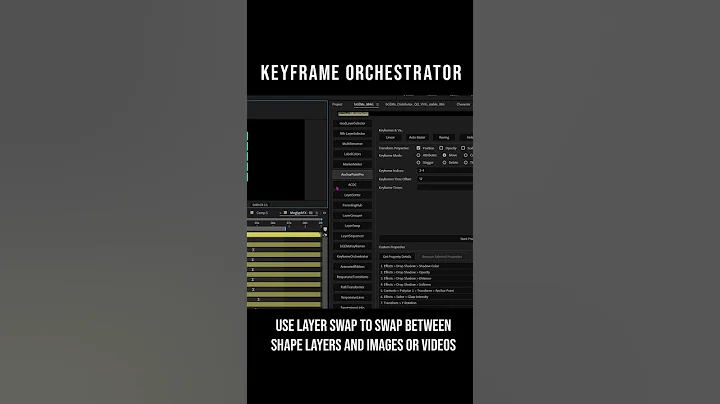 After Effects Keyframe Orchestrator - the easiest, most powerful way to animate layers and keyframes