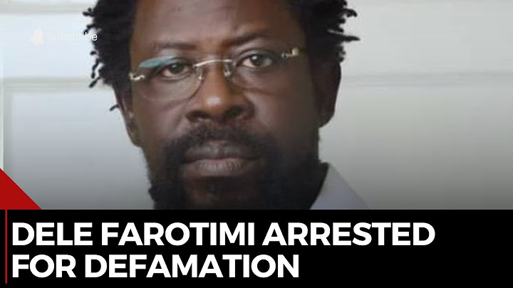 JUST IN: Human Rights Lawyer Dele Farotimi Arrested in Defamation Case