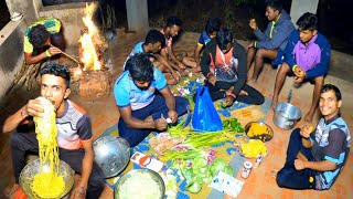 हक्का नूडल्स..😋 हॉटेल पेक्षा भारी..!! | गावच्या पोरांची पार्टी..🍜 | Yes महाराजा