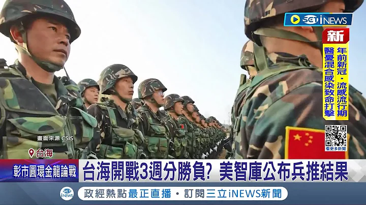 台海开战3周分胜负? 美智库公布兵推结果 台湾"豪猪战略"是关键 提高中共入侵代价│记者 刘玨妤│【国际局势】20240131│三立iNEWS - 天天要闻