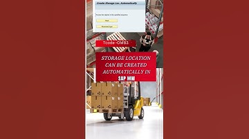 Can we create Storage location automatically in SAP MM S/4 HANA