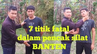 7  titik vital yang fatal untuk melumpuhkan musuh//pencak silat