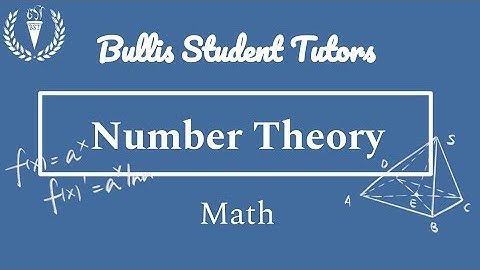 Introduction to Number Theory | Math