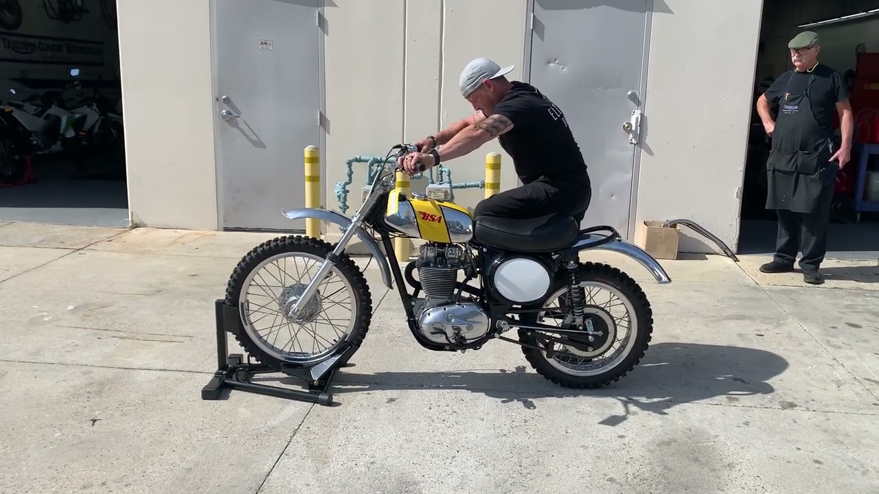 1972 BSA B50 MX - YouTube