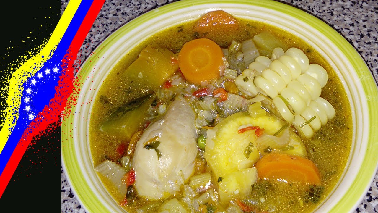 RECETA SANCOCHO VENEZOLANO FÁCIL SOPA DE POLLO 🥣🥬🥕🧅 YouTube