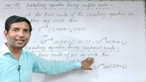 Bsc 2nd year L-1 Chapter-4 Linear Differential equations with constant  coefficients Jitendra kumar