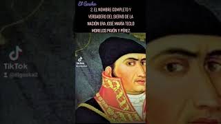 6 datos que no sabías de José María Morelos y Pavón #shorts #morelos #siervodelanacion